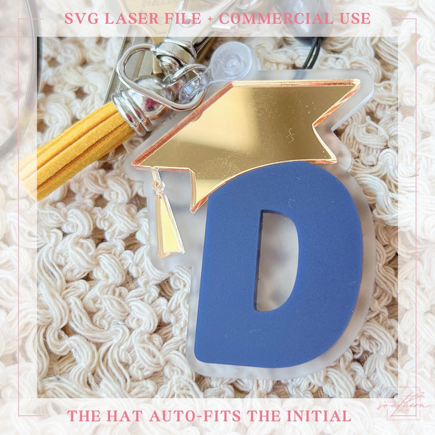 Graduation Keychain SVG File