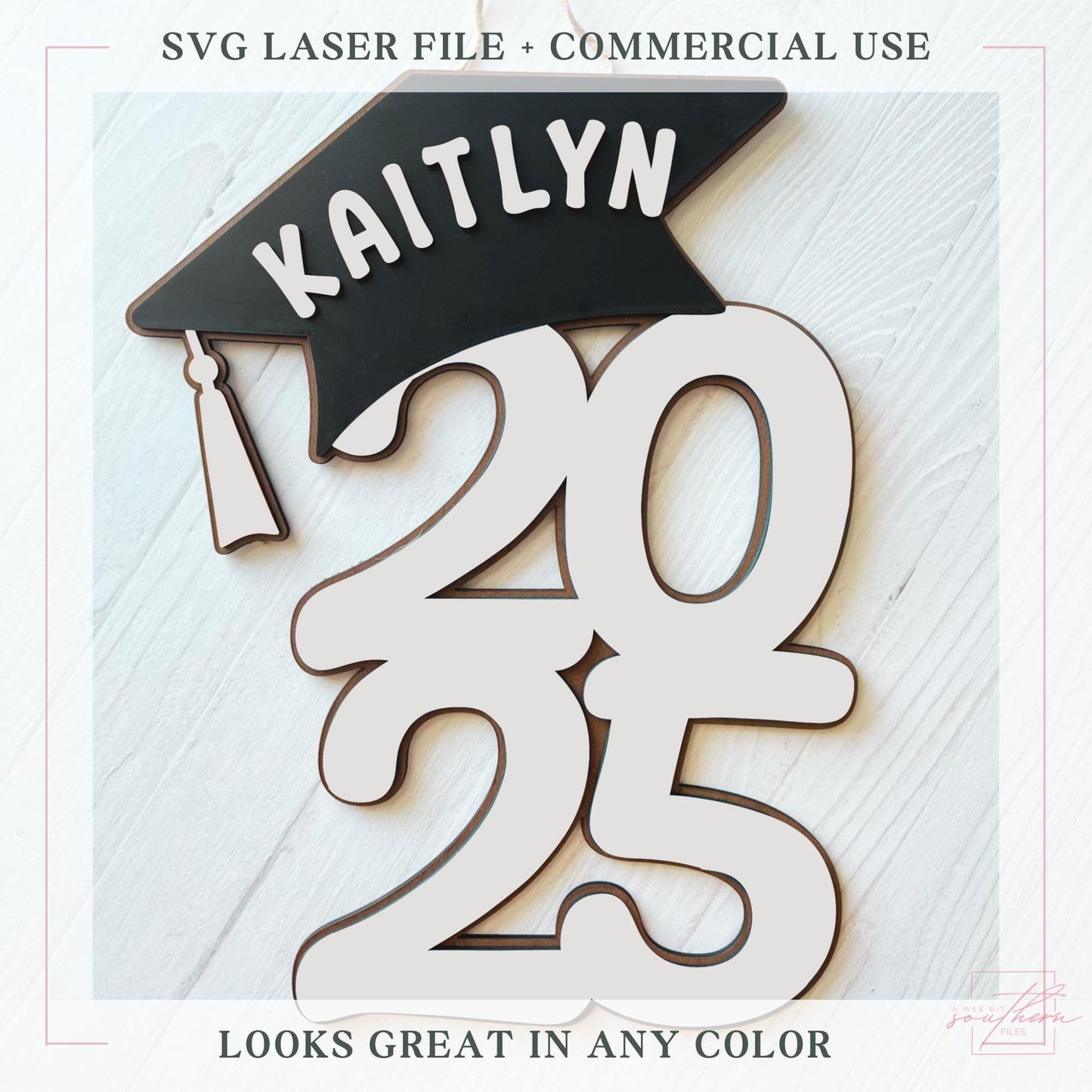 Class of 2025 Graduation Door Hanger SVG