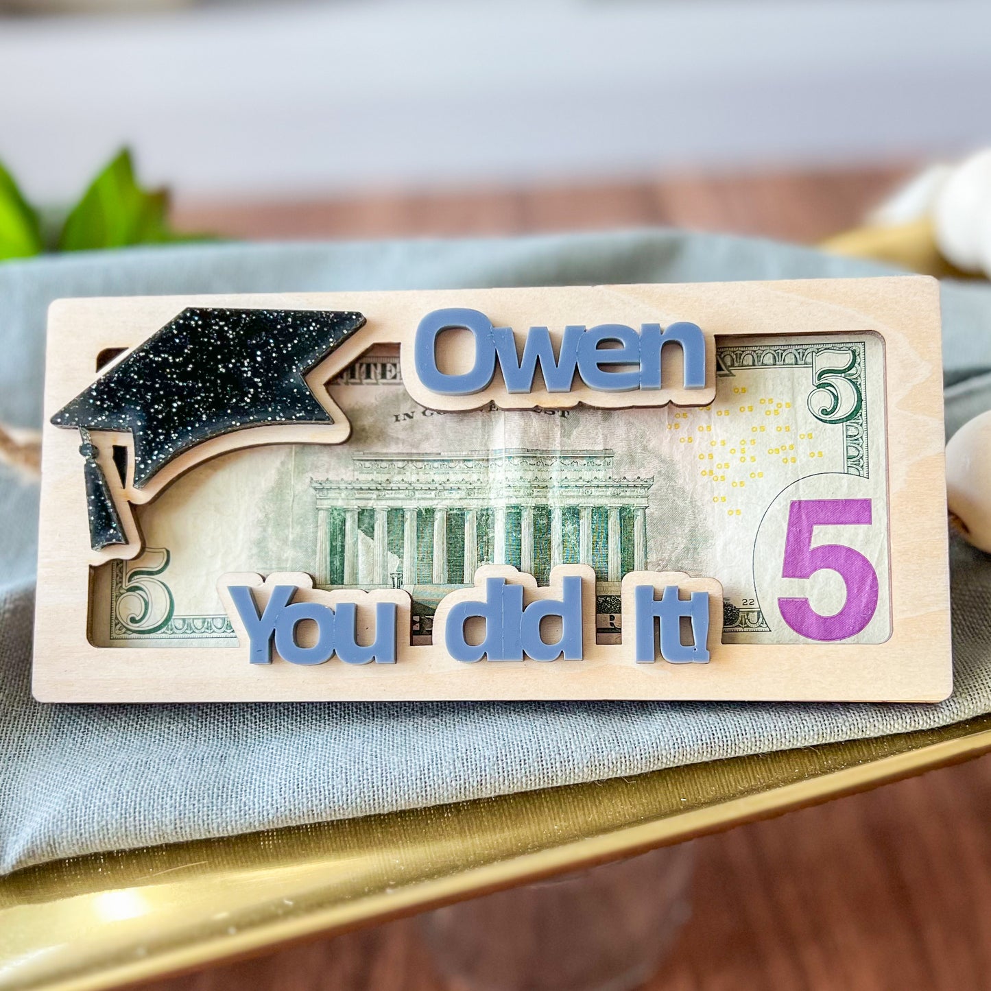 Personalized Graduation Money Holder