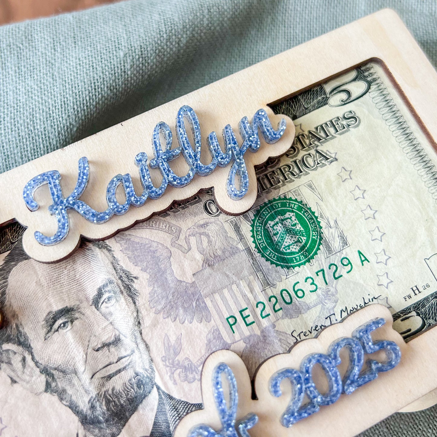 Personalized Graduation Money Holder