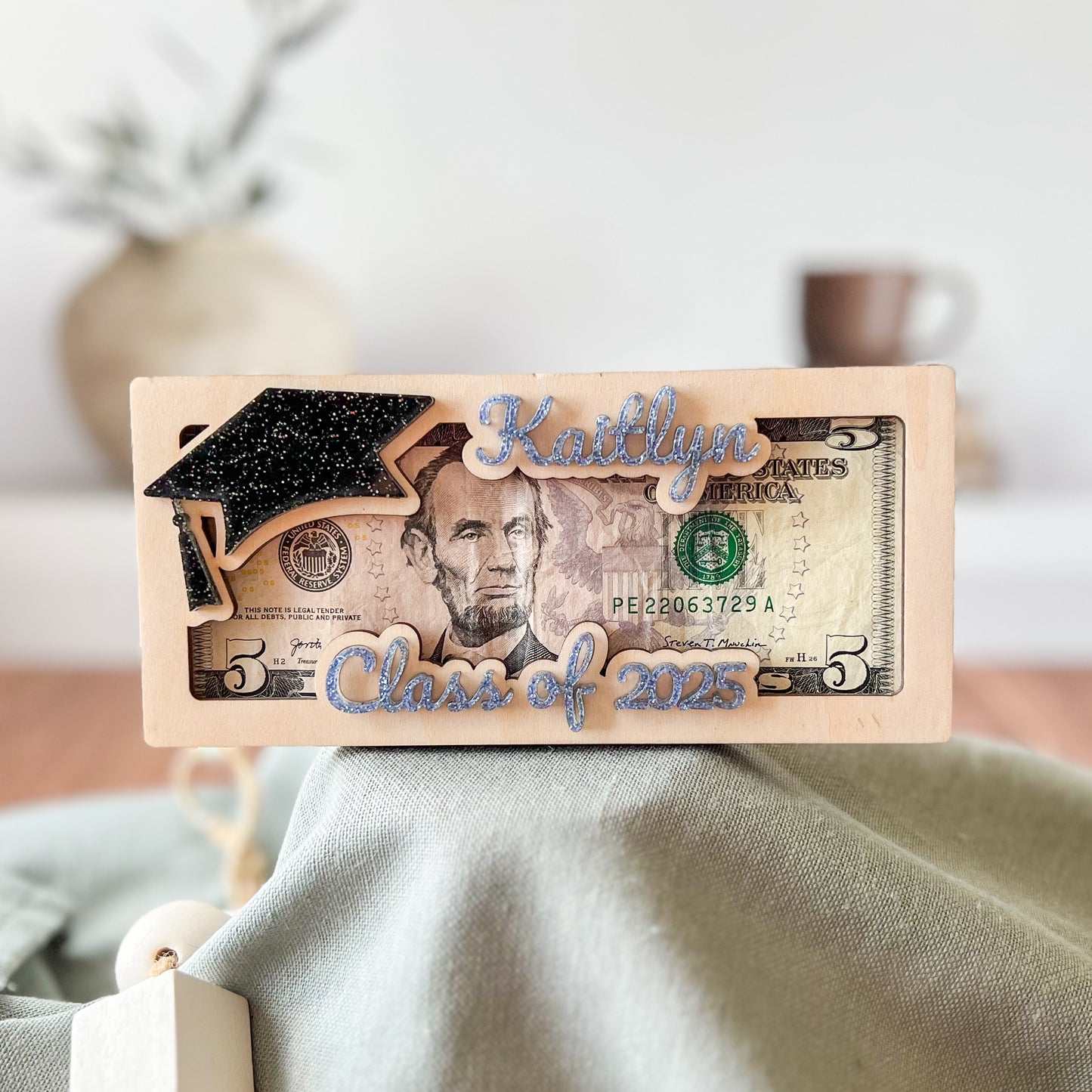 Personalized Graduation Money Holder