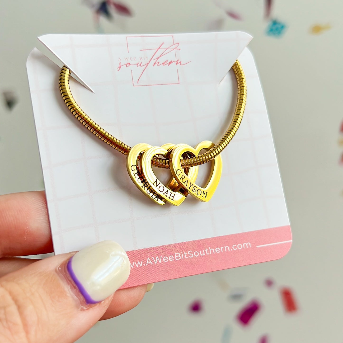 Personalized heart bracelet