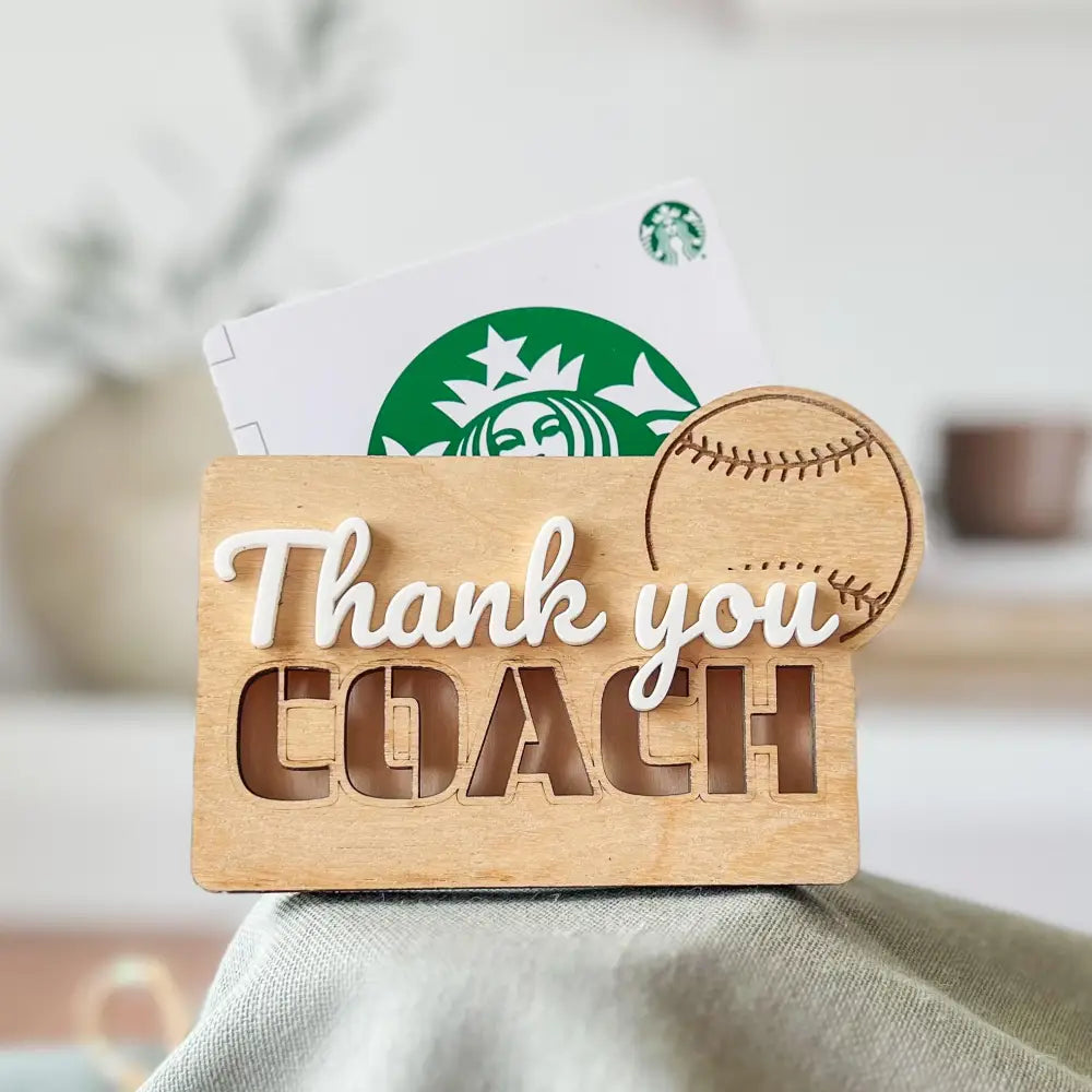 Coach Gift Card Holder - Physical Product - Baseball - Physical Product