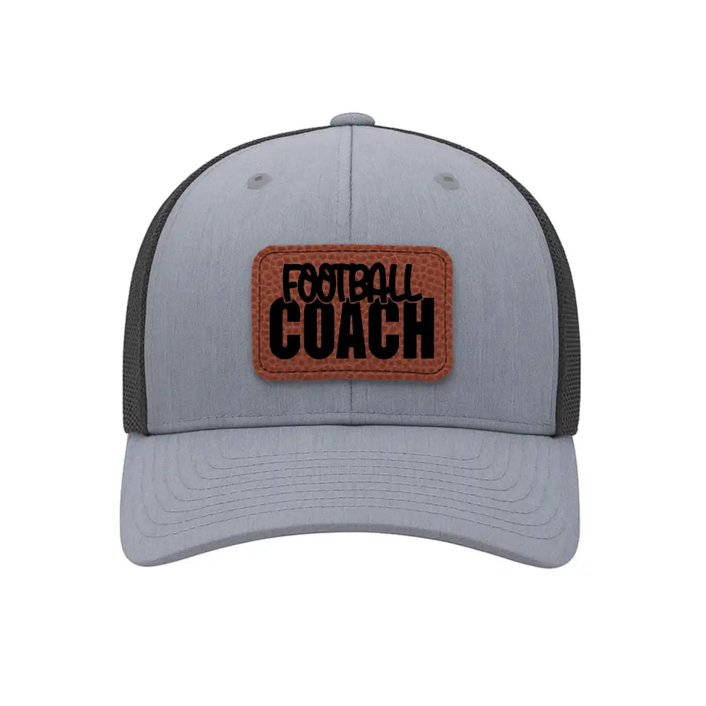 Coach Hat - All Black / Football texture - Physical Product