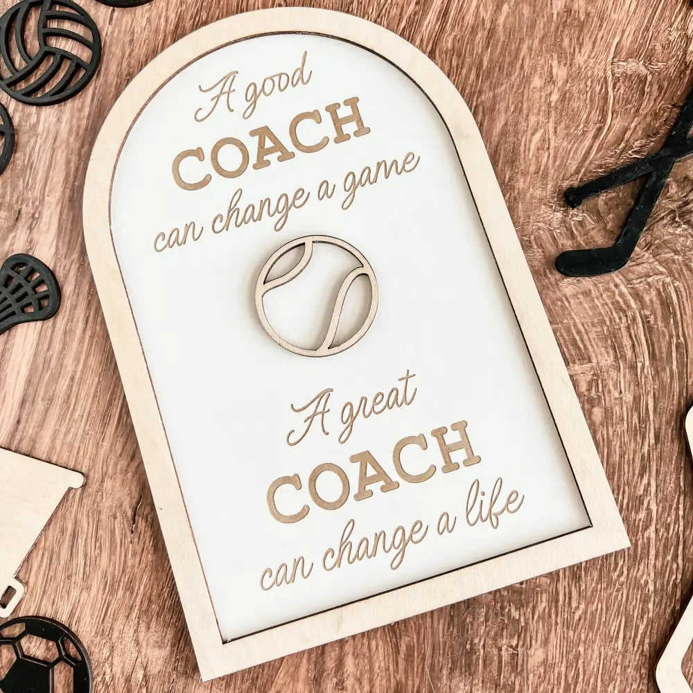 Coach plaque gift - any sport - Physical Product