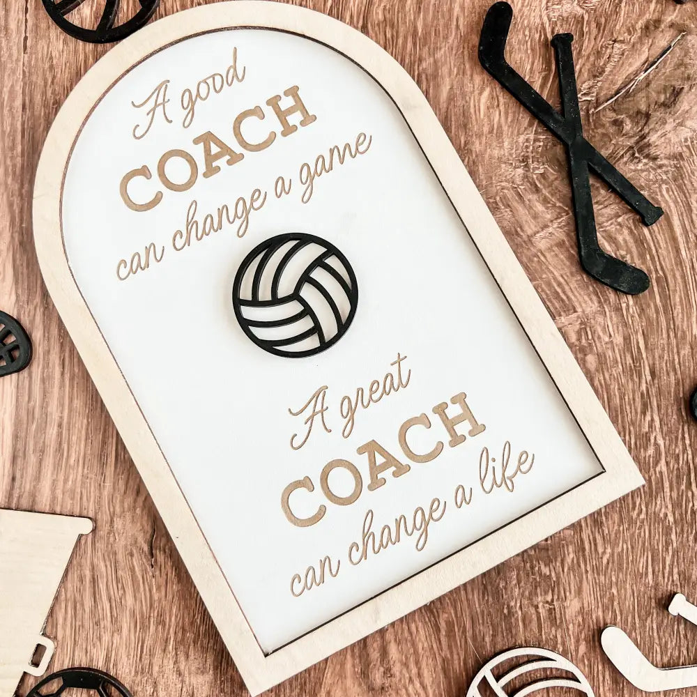 Coach plaque gift - any sport - Physical Product