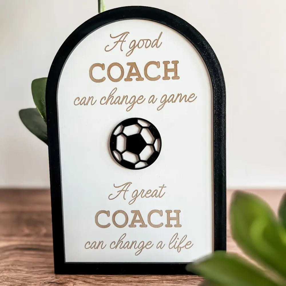 Coach plaque gift - any sport - Physical Product