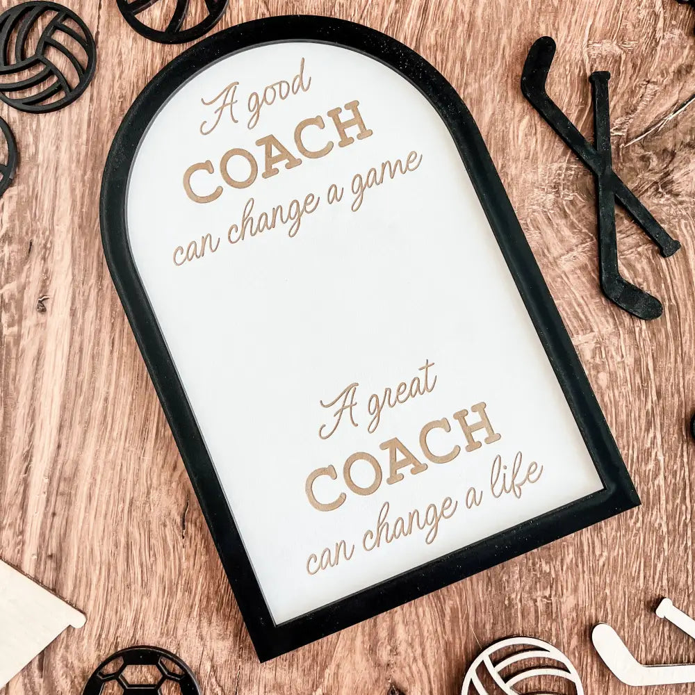 Coach plaque gift - any sport - Physical Product