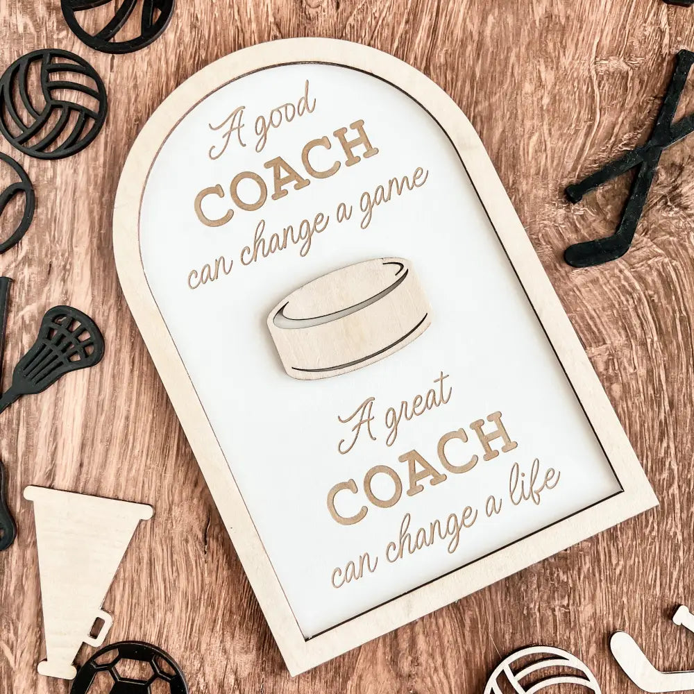 Coach plaque gift - any sport - Physical Product