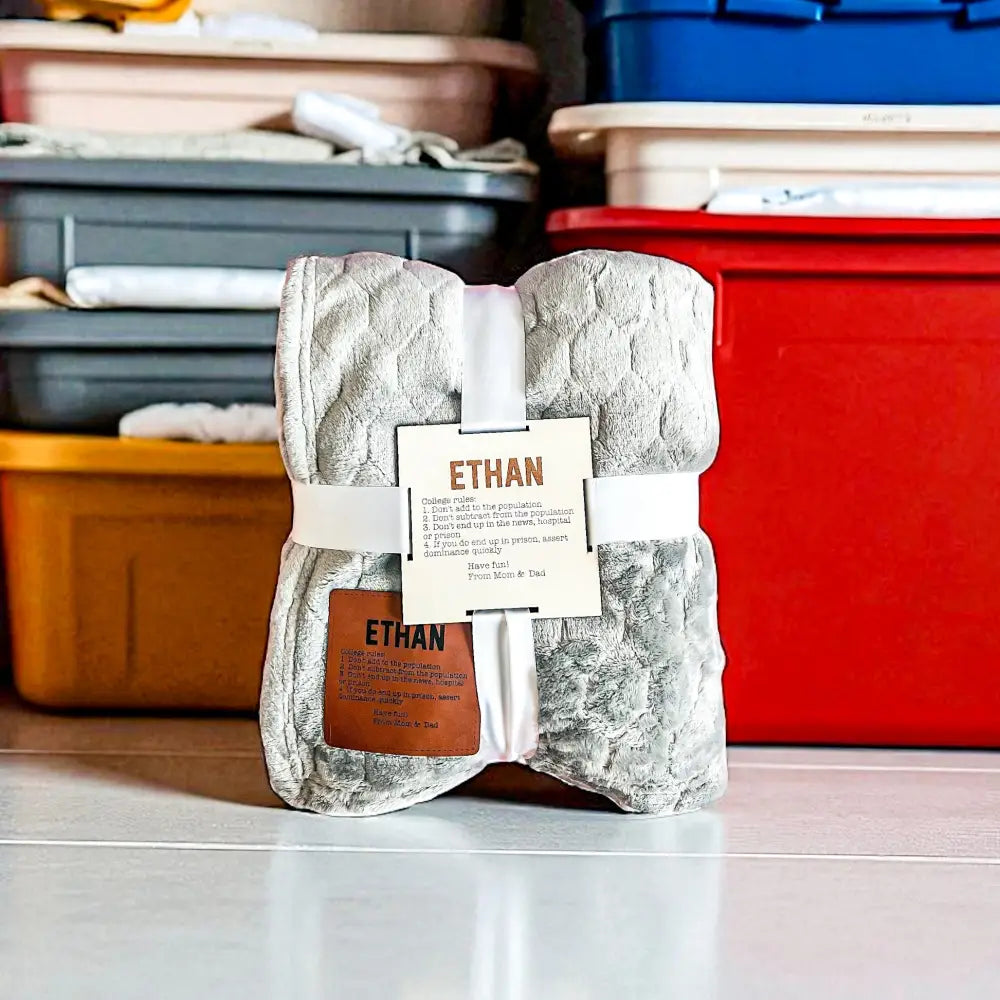 College blanket - Leaving for College gift - Physical Product