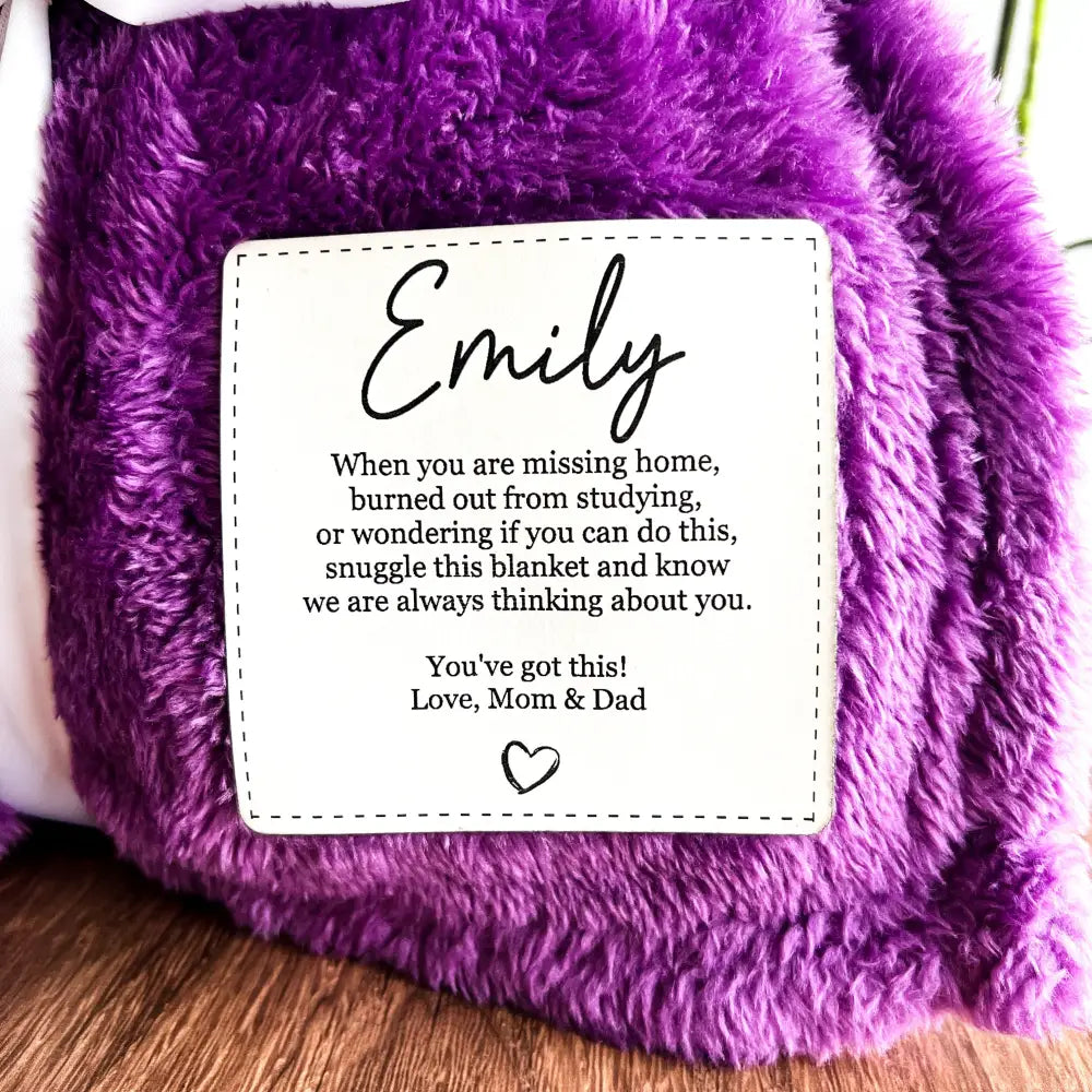 College blanket - Leaving for College gift - Physical Product
