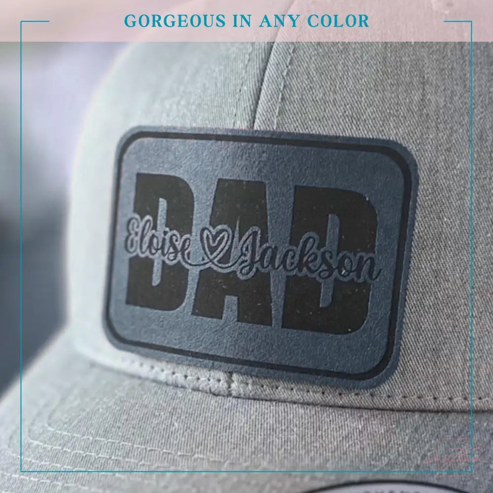Custom Dad Hat Patch SVG File - Digital File