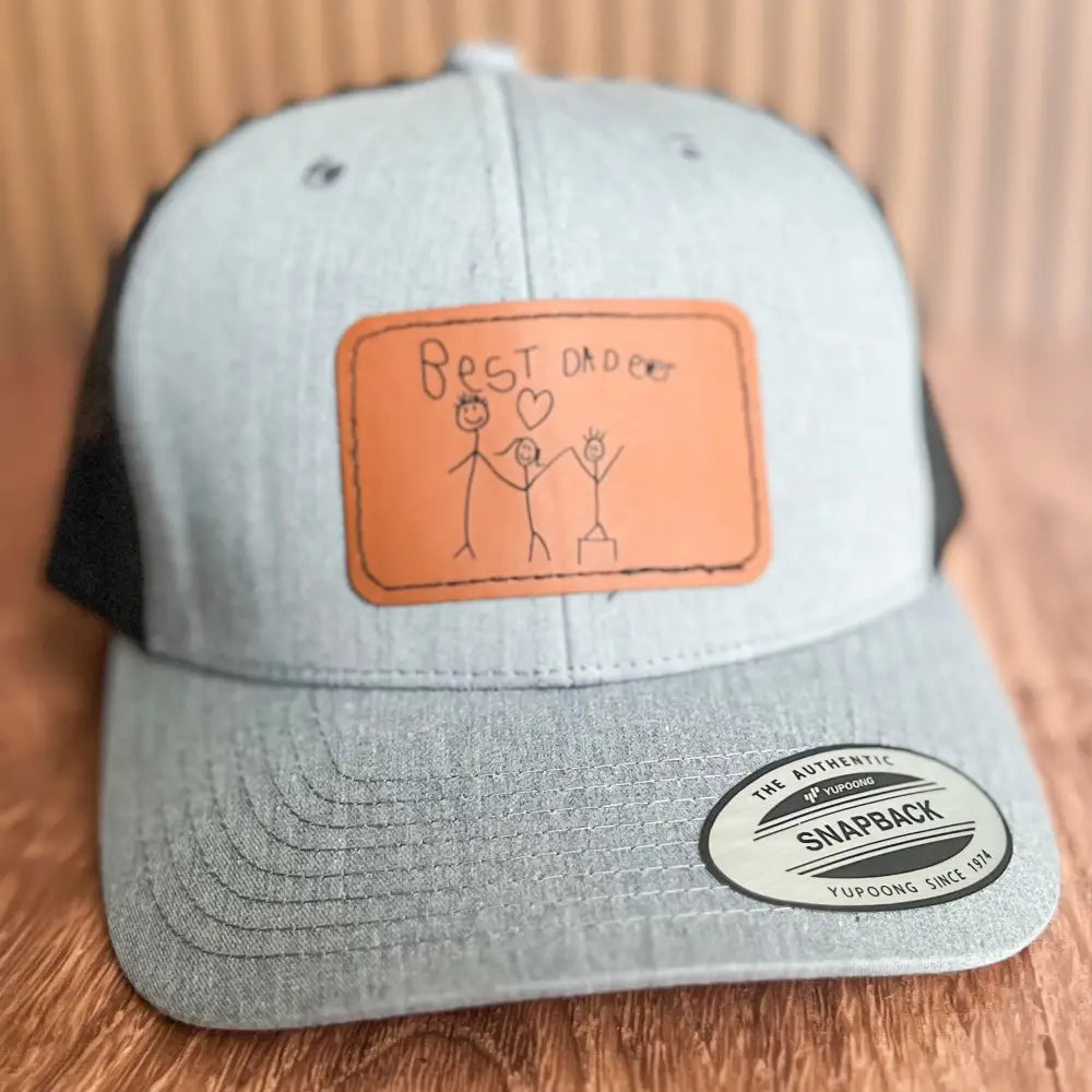Dad or Grandpa hat - Children’s drawing or handwriting - Physical Product