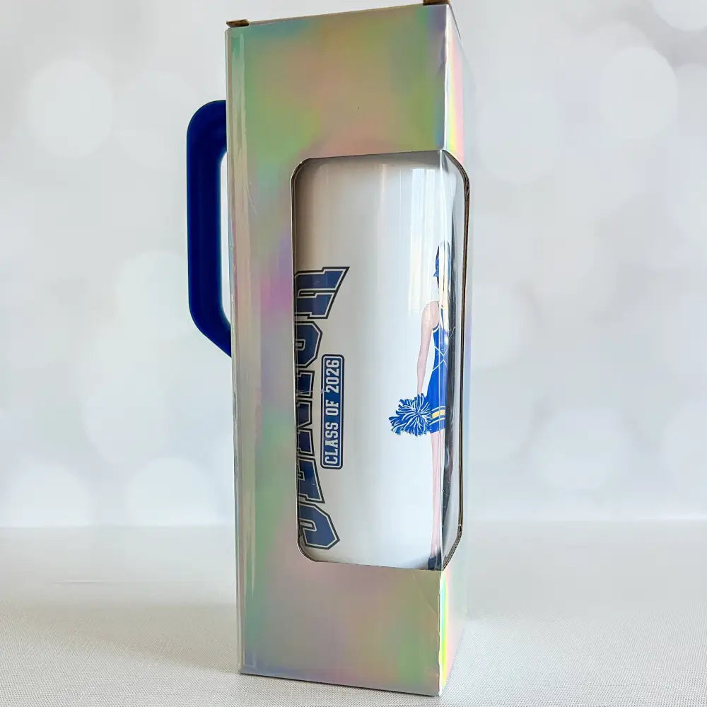 Personalized Cheer Cup – Custom UV Printed 20oz Tumbler with Handle - Physical Product