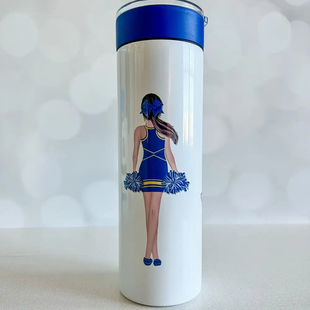 Personalized Cheer Cup – Custom UV Printed 20oz Tumbler with Handle - Physical Product