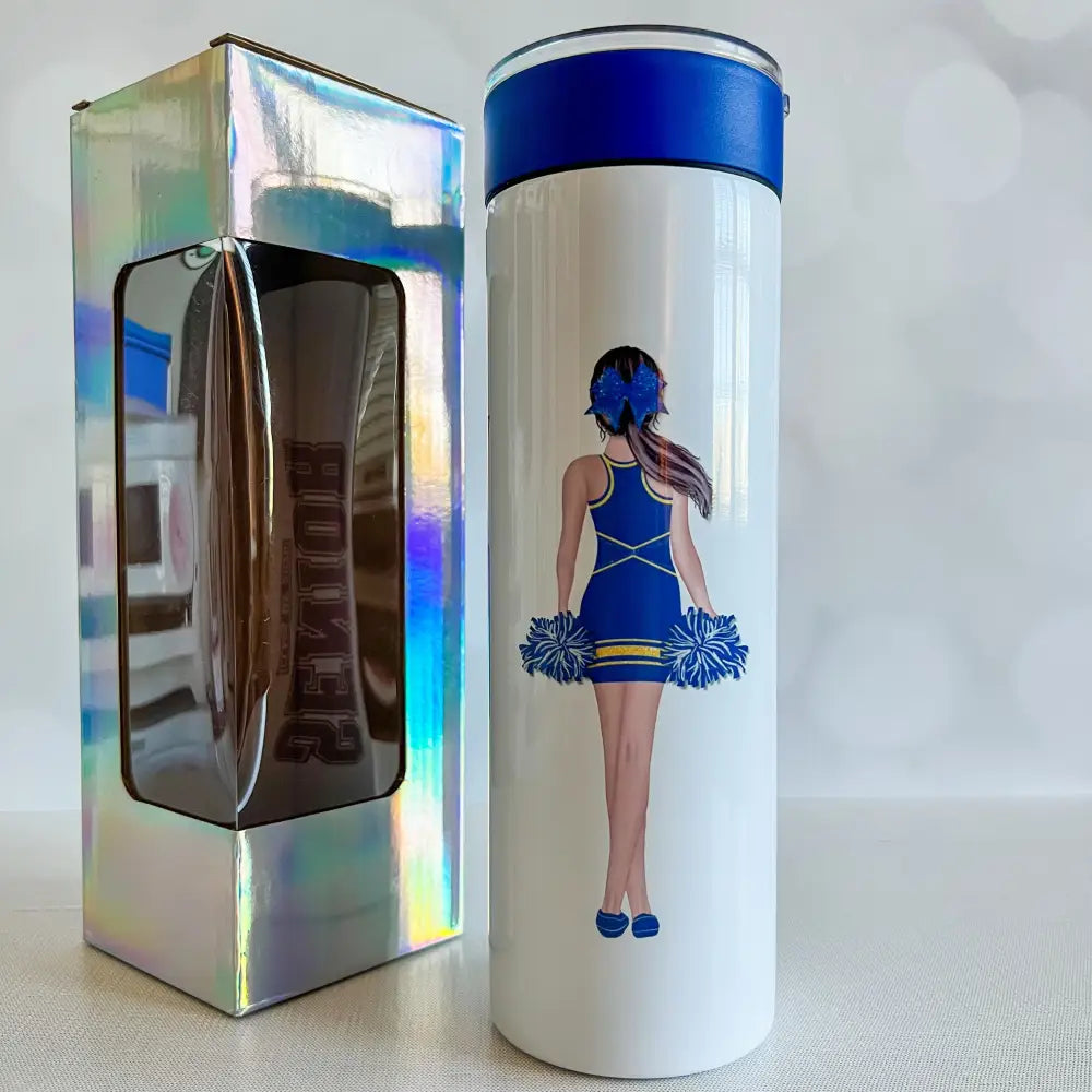 Personalized Cheer Cup – Custom UV Printed 20oz Tumbler with Handle - Physical Product