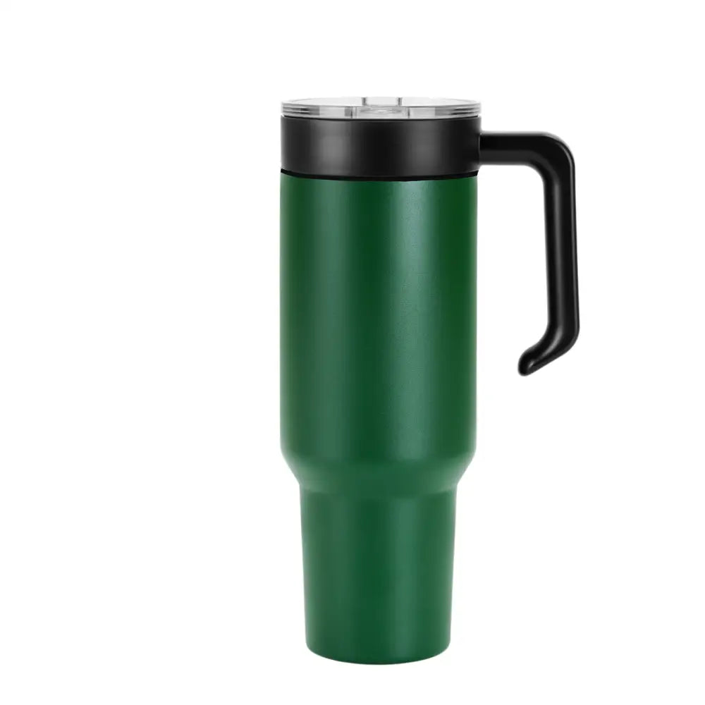Personalized Coach Tumbler – 40 oz Stainless Steel with Sport Icon - Green / Black - Physical Product