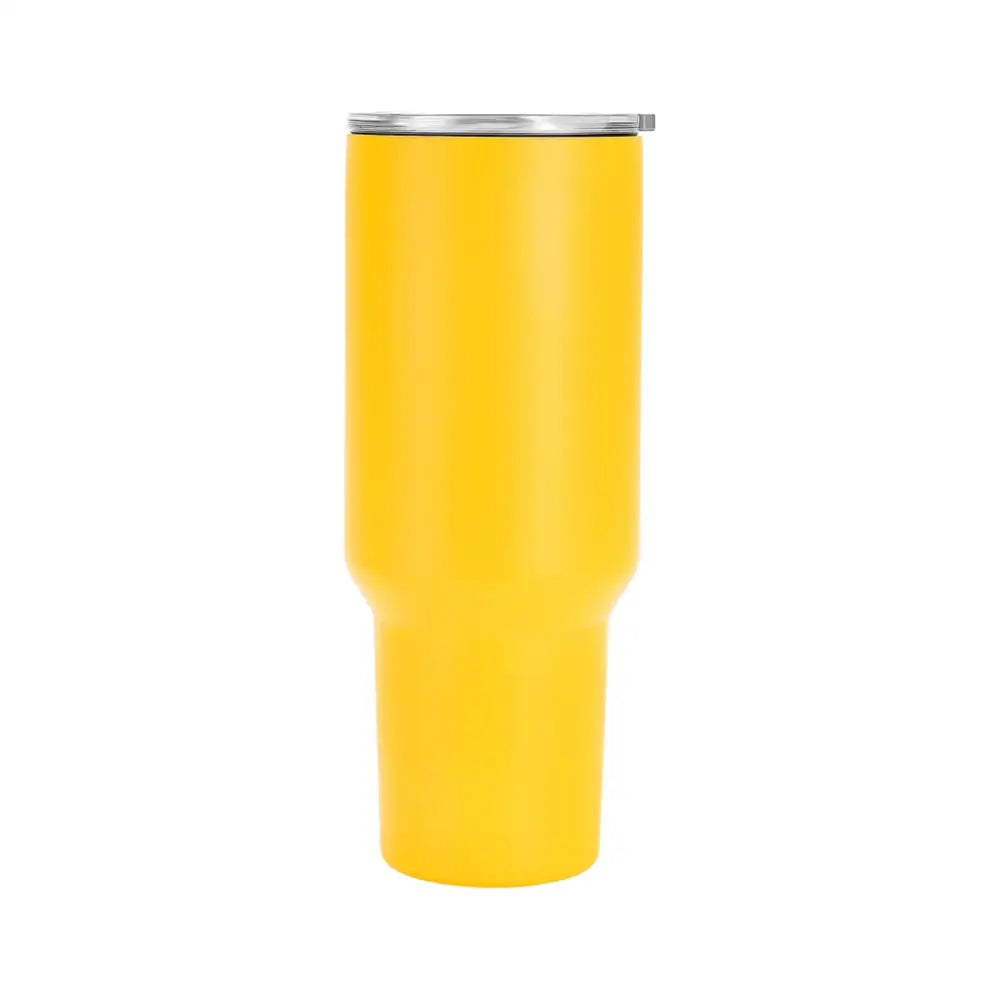 Personalized Coach Tumbler – 40 oz Stainless Steel with Sport Icon - Yellow / None - Physical Product