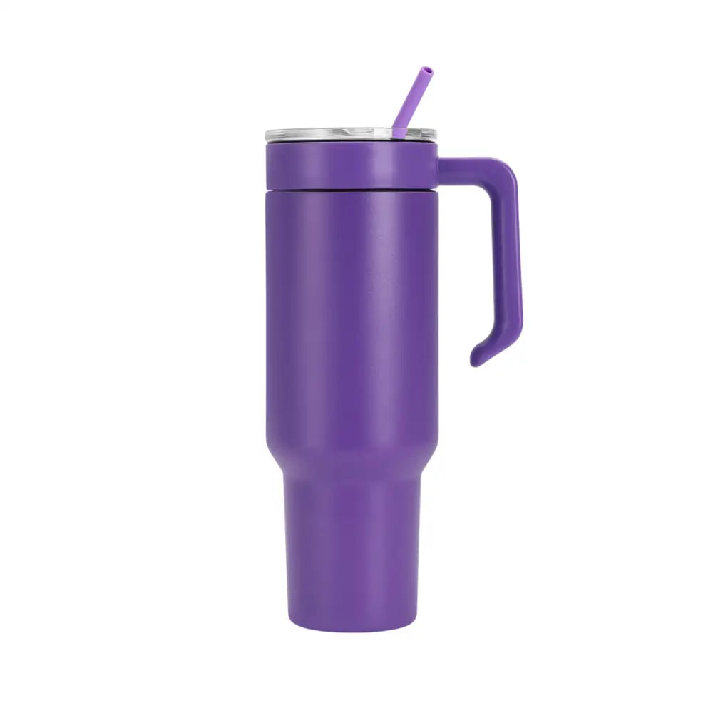 Personalized Coach Tumbler – 40 oz Stainless Steel with Sport Icon - Purple / Purple - Physical Product