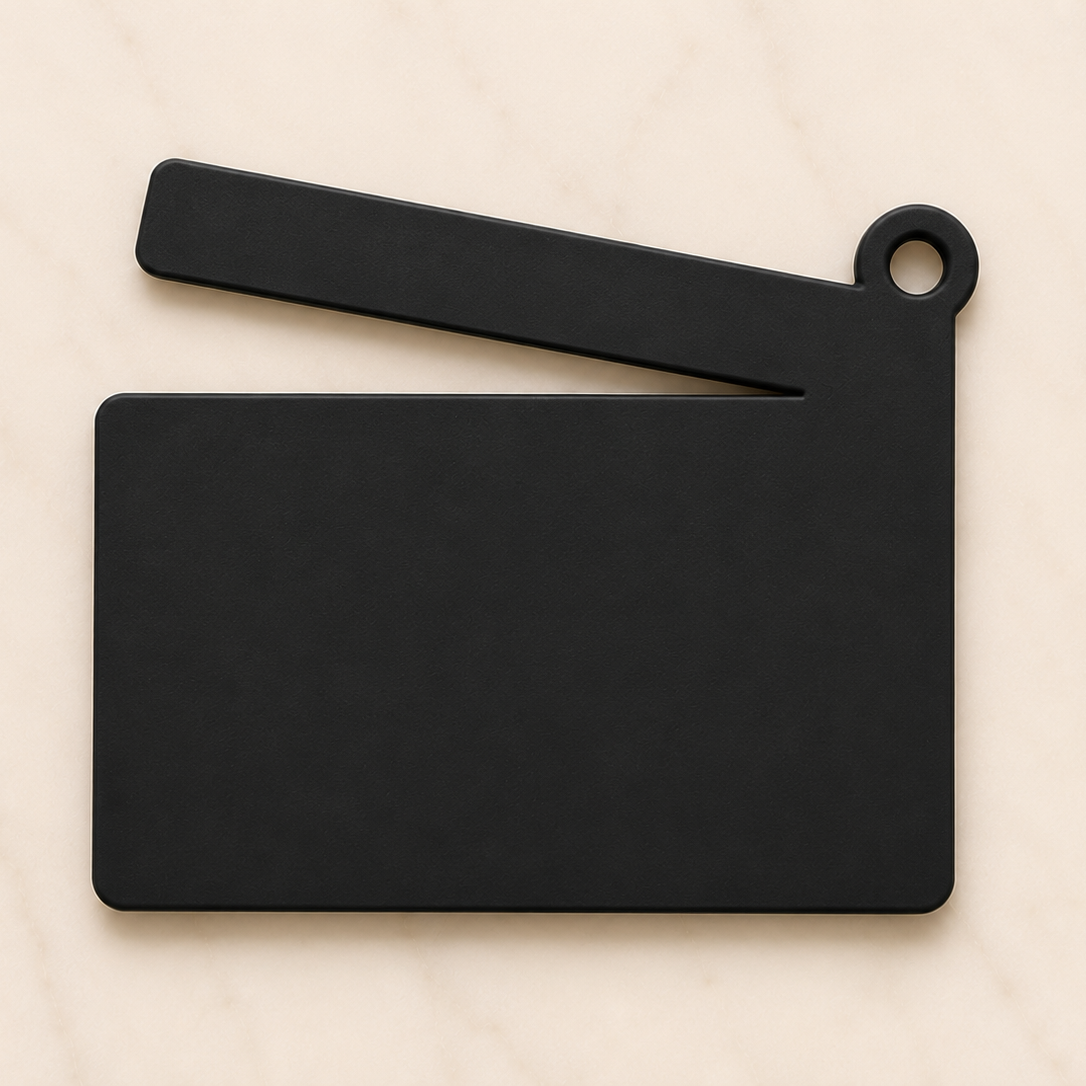 Clapper Board Personalized Name Bag Tag