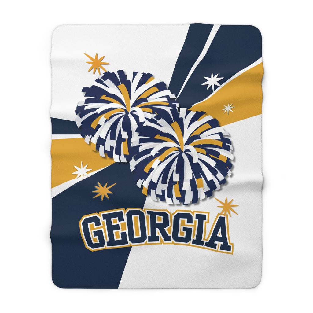 Cheer Sherpa Fleece Blanket – Personalized Team Spirit & Cozy Comfort