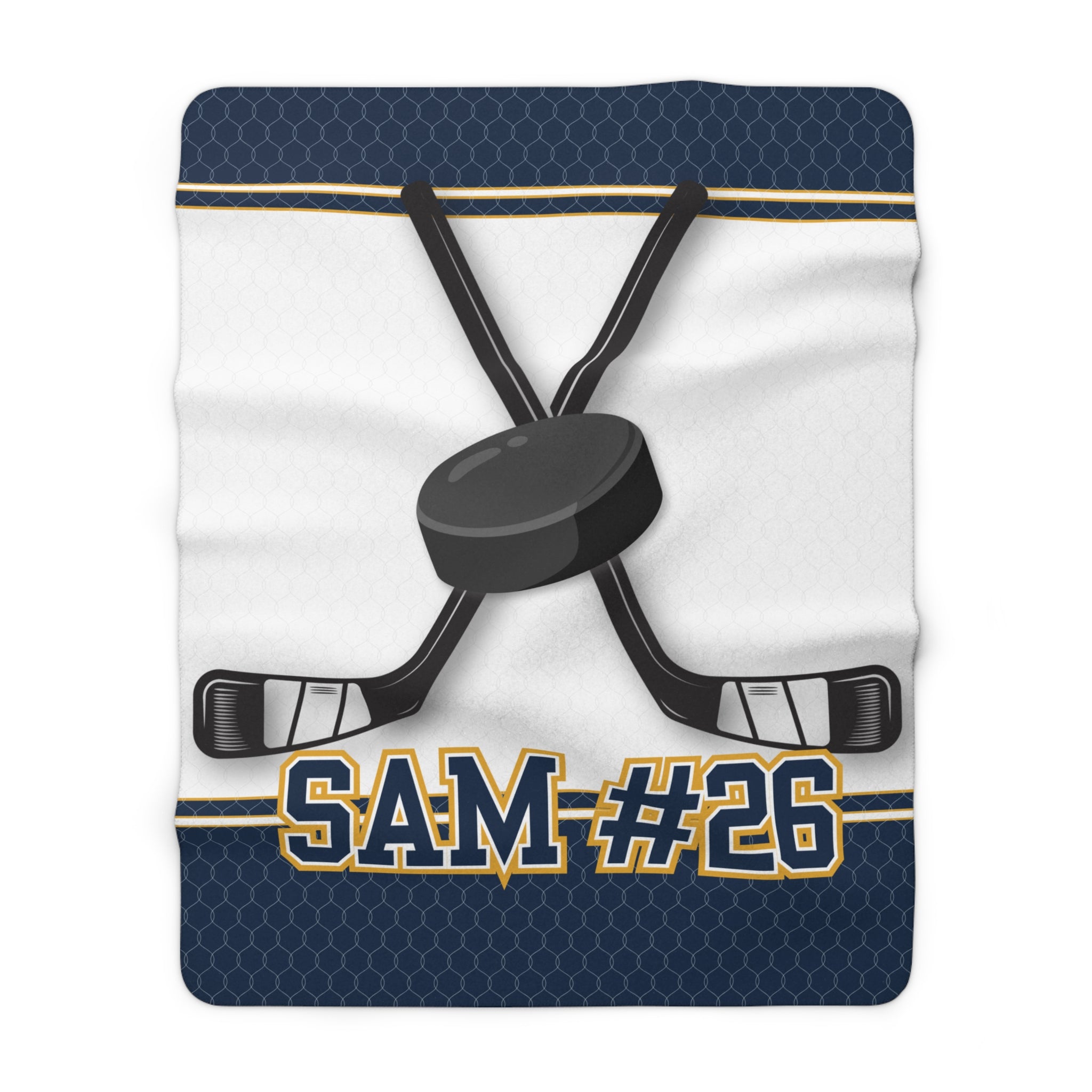 Ice Hockey Sherpa Blanket – Personalized Comfort & Sporty Style