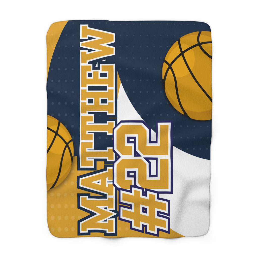 Basketball Sherpa Blanket – Personalized Comfort & Style
