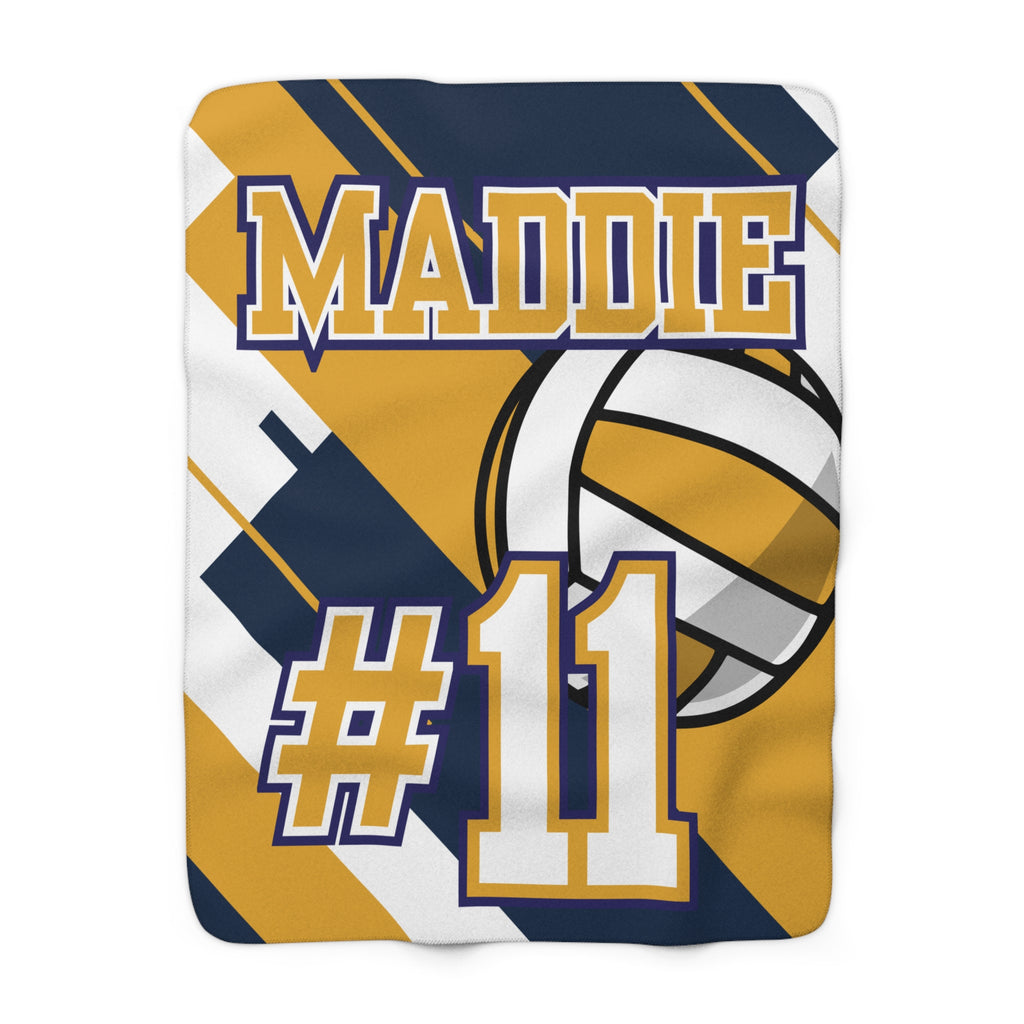 Volleyball Sherpa Blanket – Personalized Comfort & Team Spirit