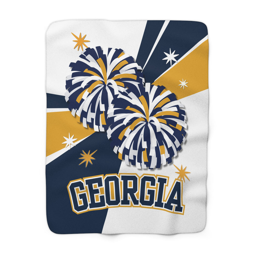 Cheer Sherpa Fleece Blanket – Personalized Team Spirit & Cozy Comfort