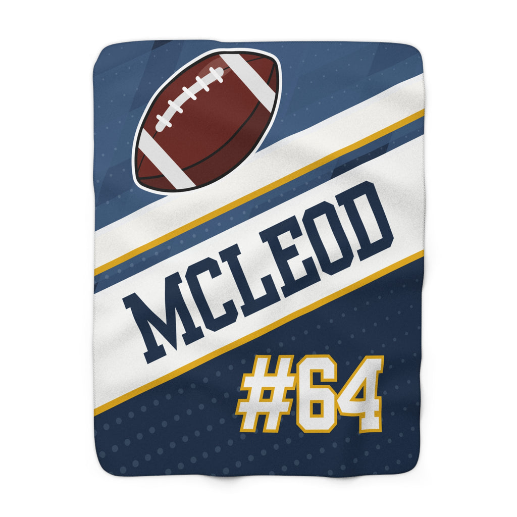 Football Sherpa Blanket – Personalized Comfort & Game-Day Warmth