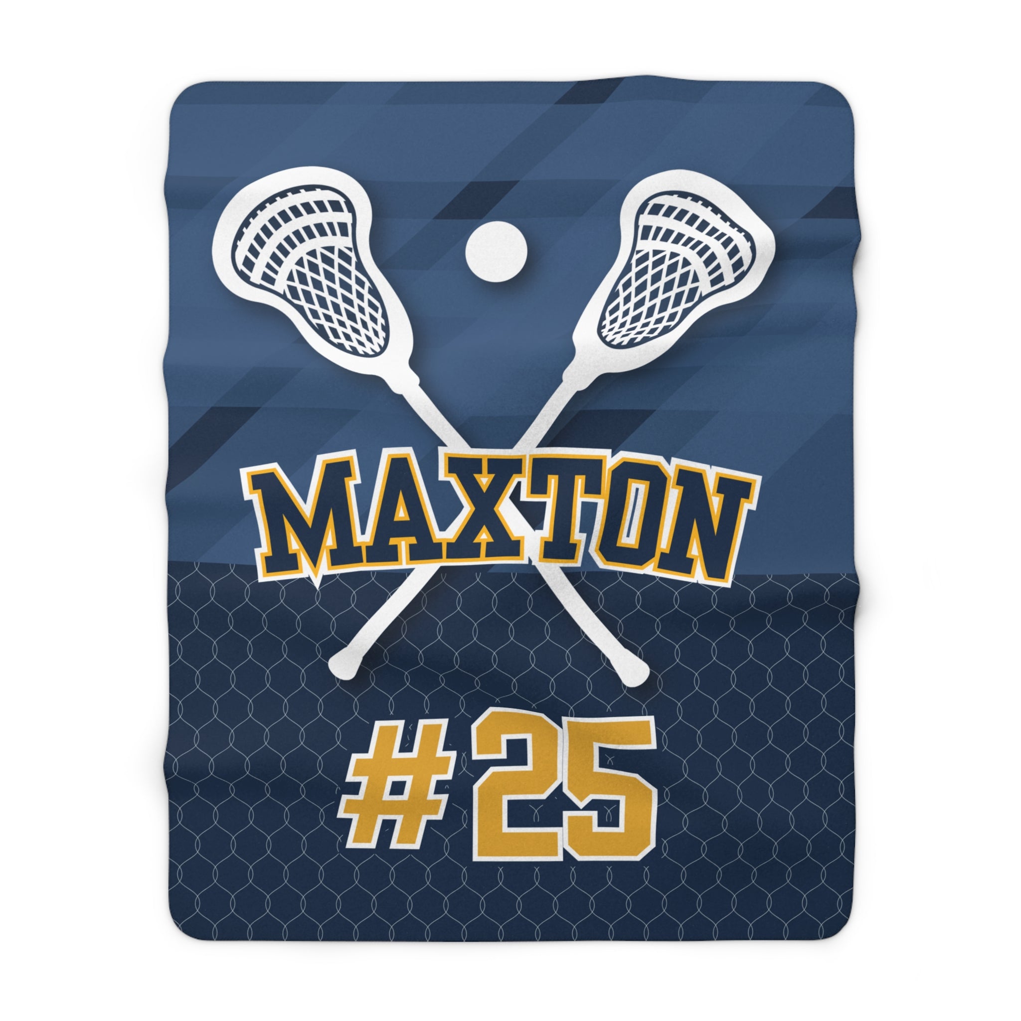 Lacrosse Sherpa Blanket – Personalized Comfort & Team Spirit