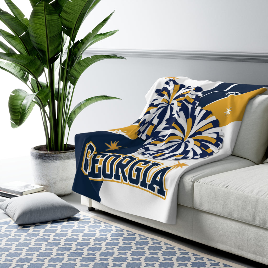Cheer Sherpa Fleece Blanket – Personalized Team Spirit & Cozy Comfort