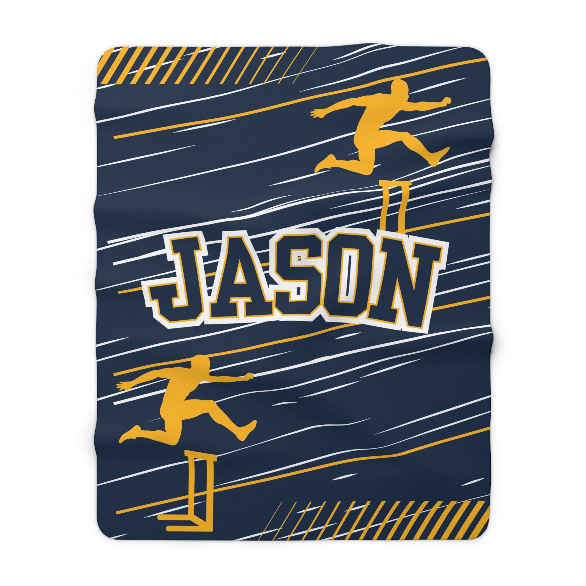 Track & Field Sherpa Blanket – Personalized Comfort & Motivation