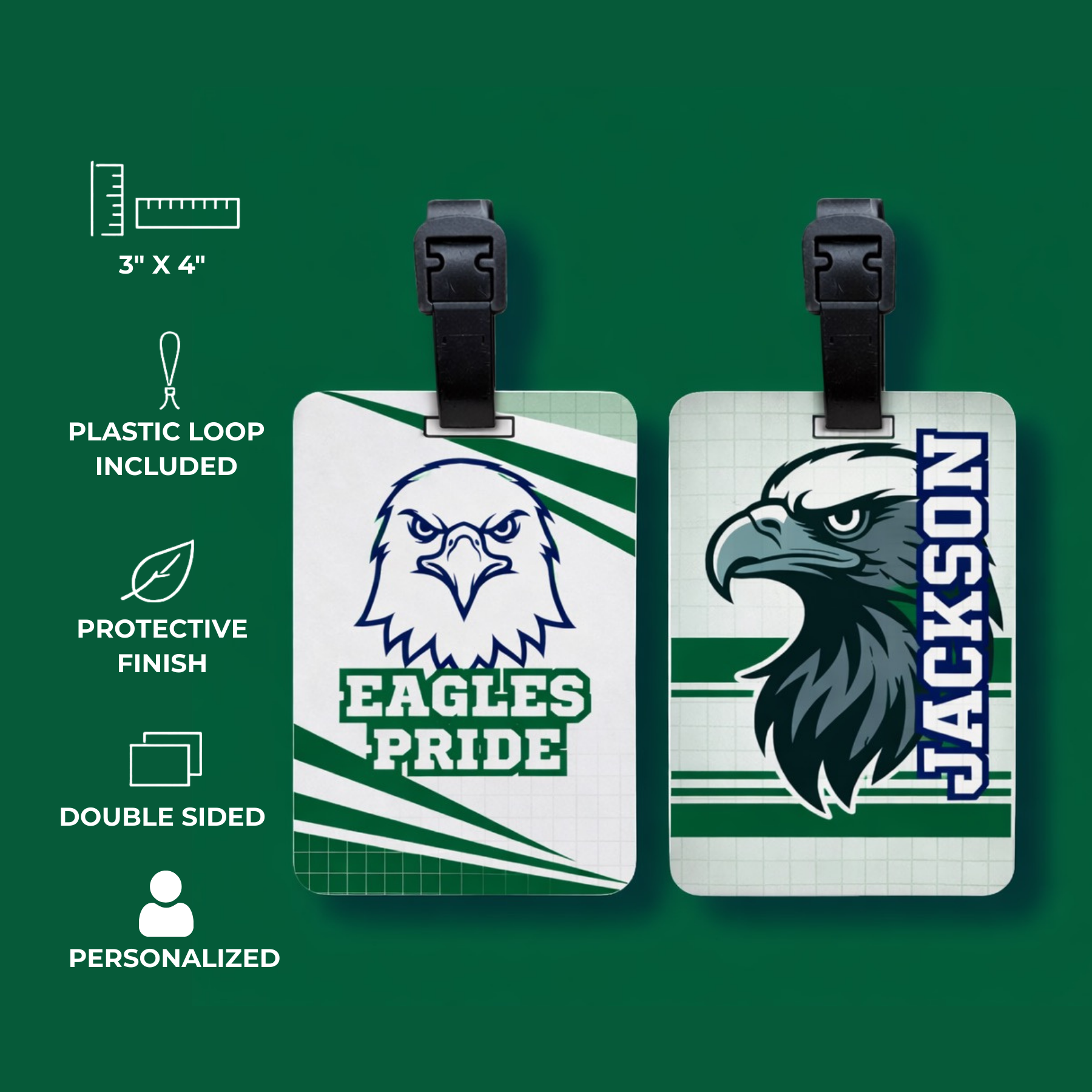 Eagles Mascot Bag Tag