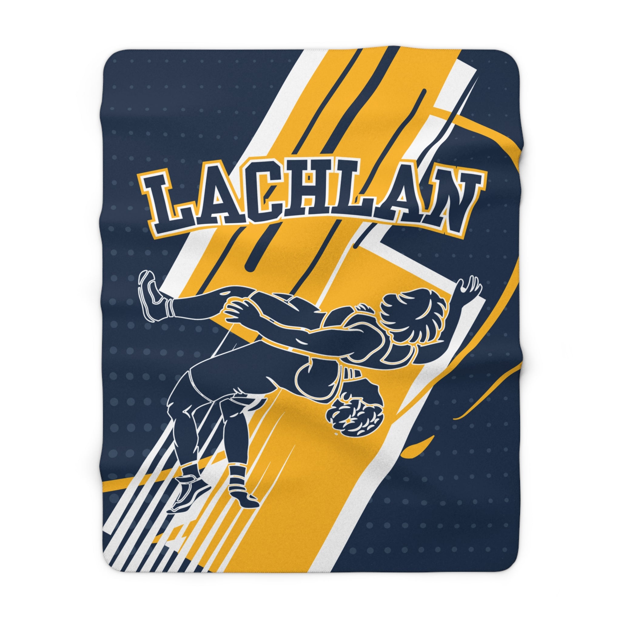 Wrestling Sherpa Blanket – Personalized Comfort & Strength