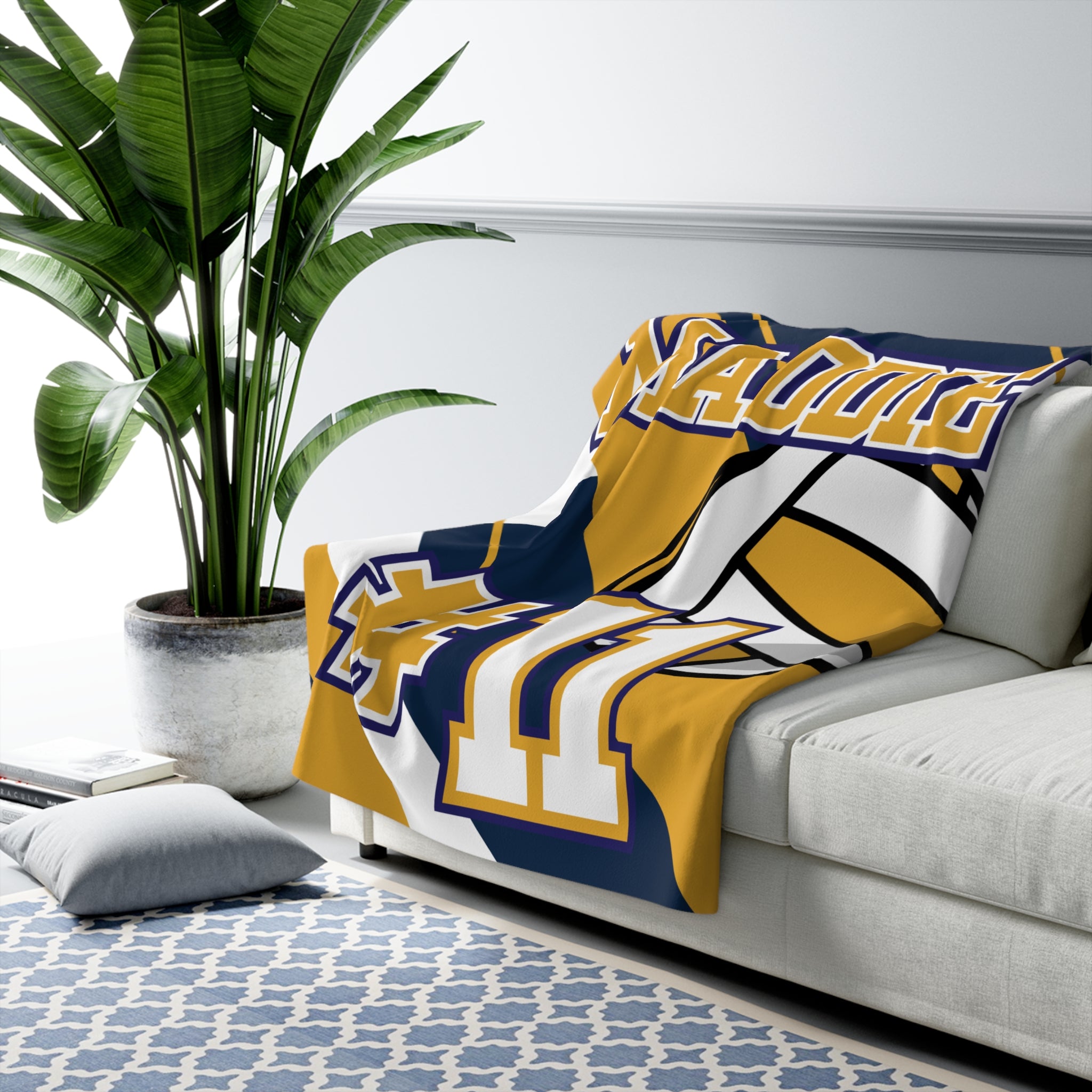 Volleyball Sherpa Blanket – Personalized Comfort & Team Spirit
