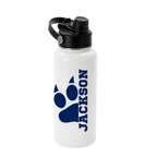 Custom school spirit water bottle — personalized with school mascot and colors