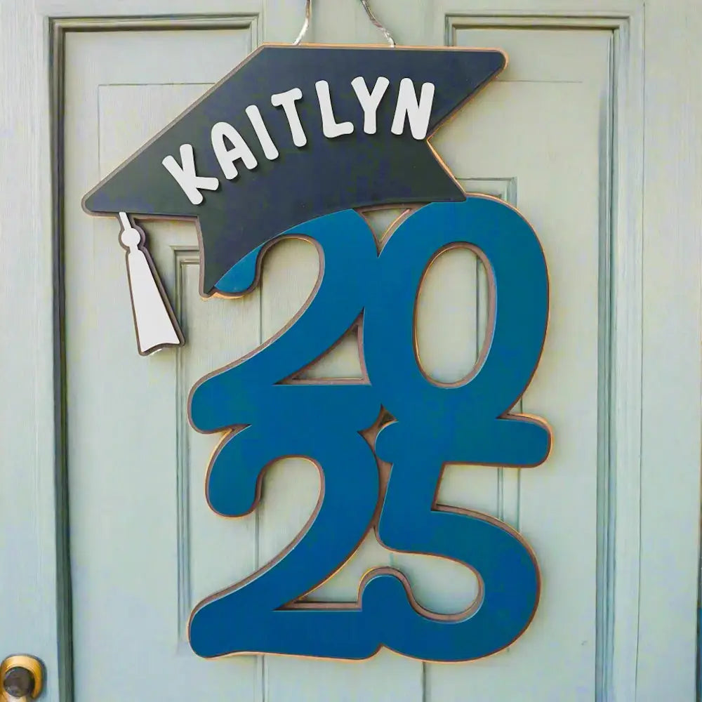 2026 Graduation door hanger - Year and Cap design - Physical Product