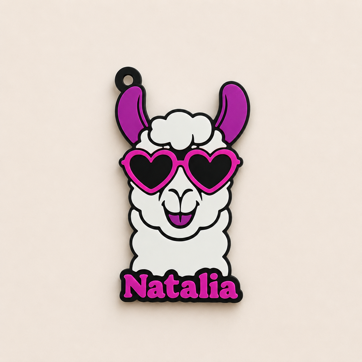 Llama Personalized Name Bag Tag