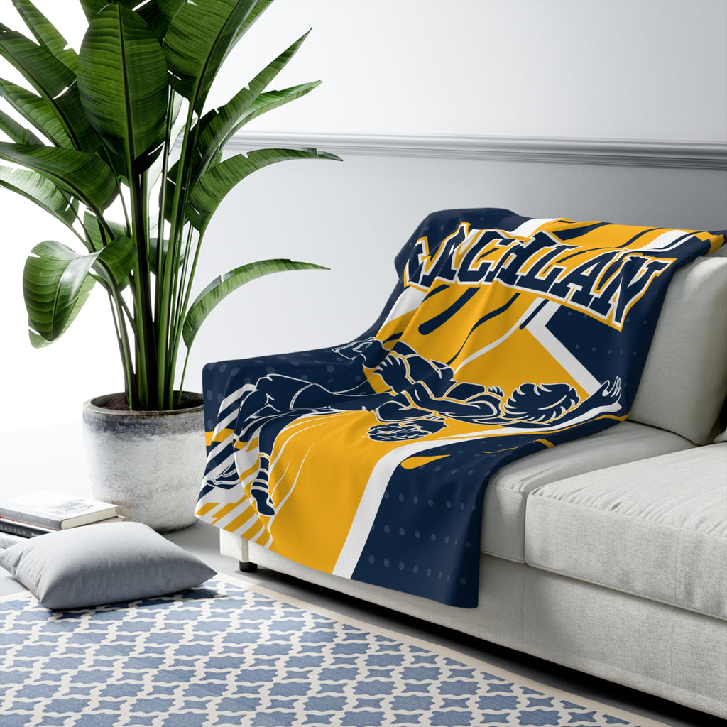 Wrestling Sherpa Blanket – Personalized Comfort & Strength