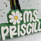 Personalized Teacher Pencil Holder Desk Organizer