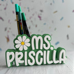 Personalized Teacher Pencil Holder Desk Organizer