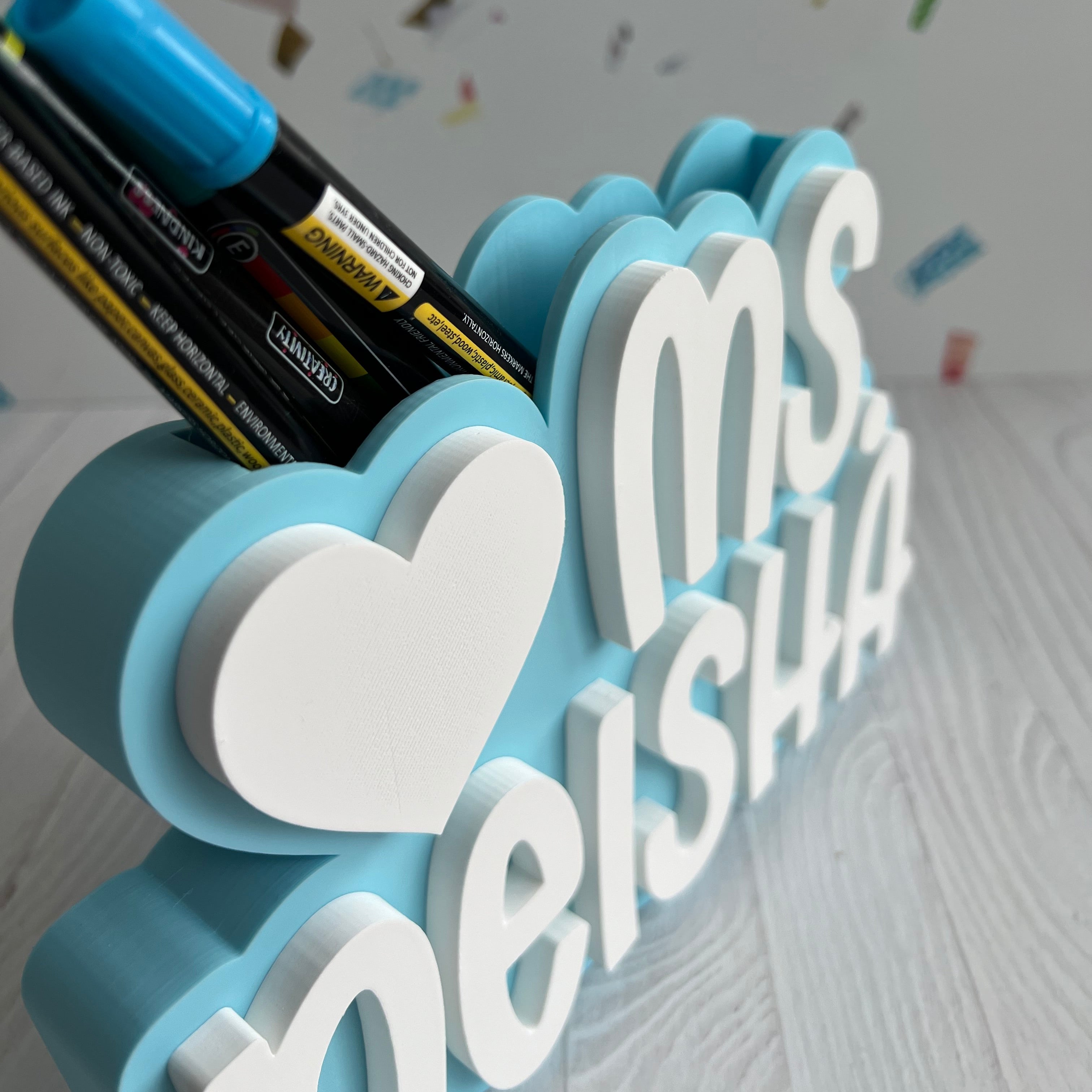 Personalized Teacher Pencil Holder Desk Organizer