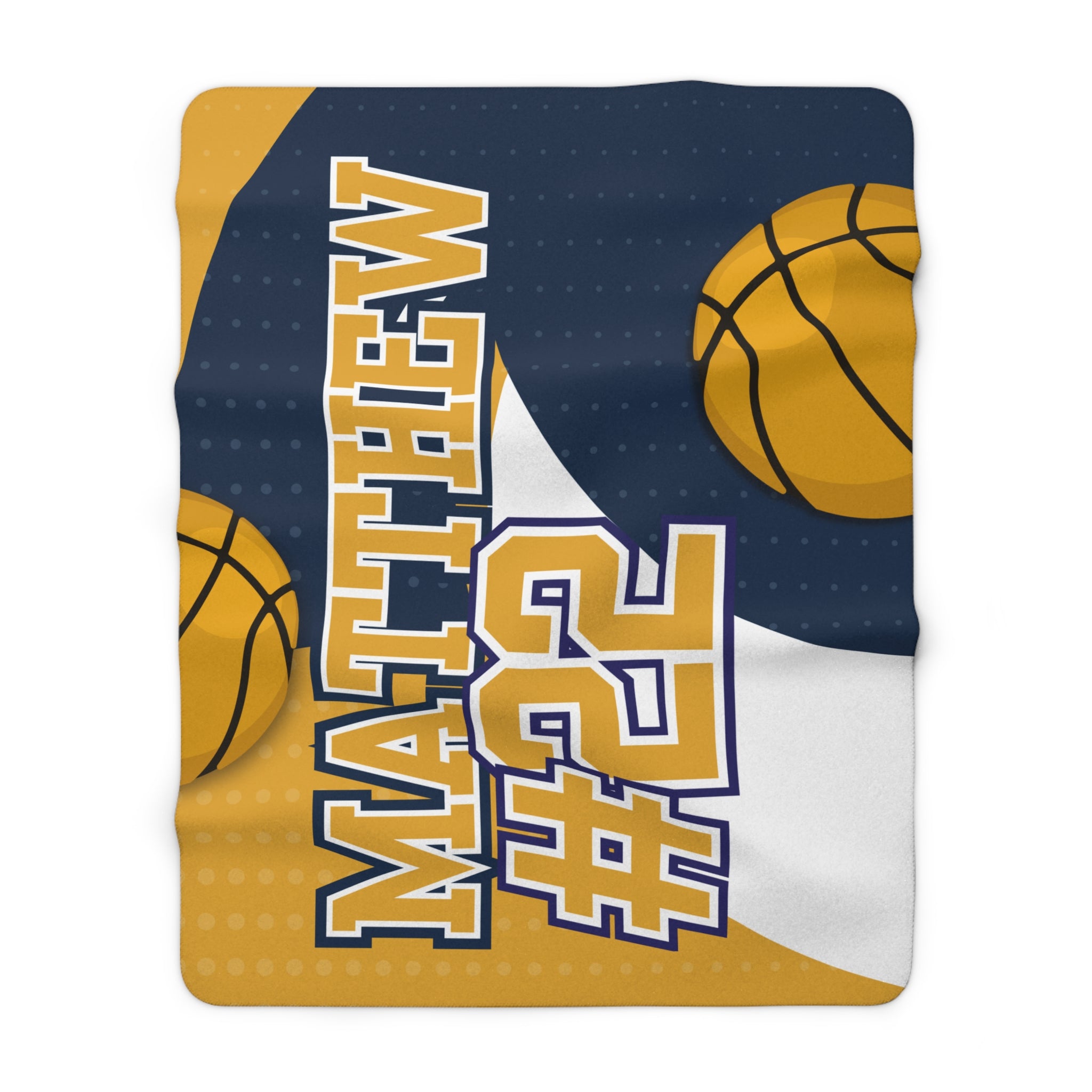 Basketball Sherpa Blanket – Personalized Comfort & Style