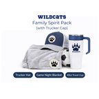 Family school spirit pack — custom merchandise personalized with school mascot