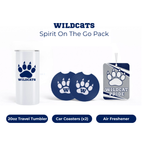 School spirit on the go pack — custom personalized school merchandise bundle
