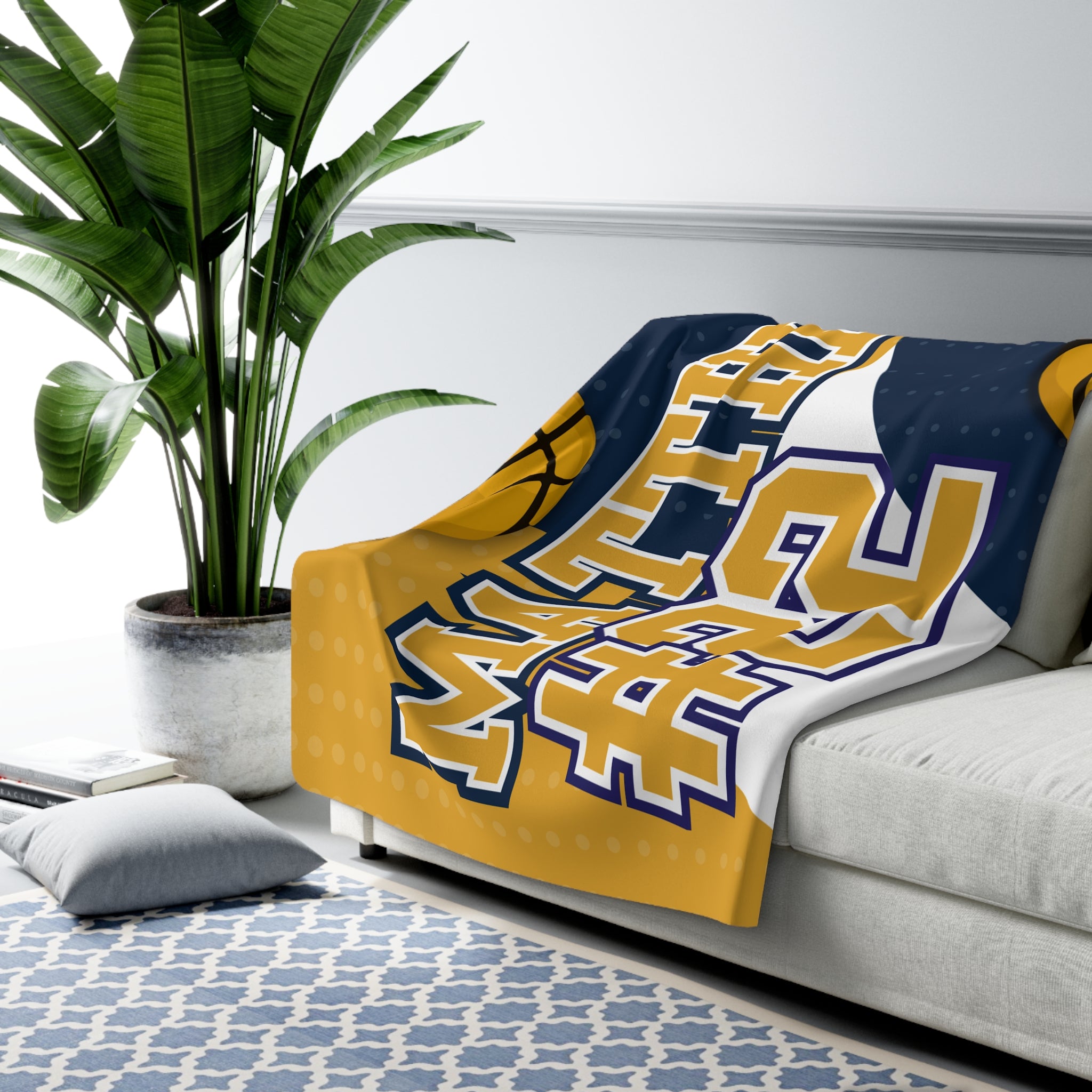 Basketball Sherpa Blanket – Personalized Comfort & Style