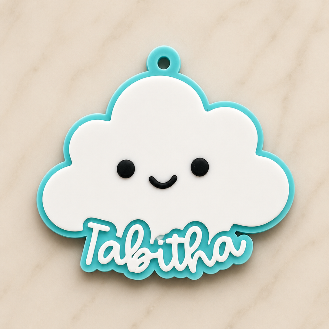 Cloud Personalized Name Bag Tag