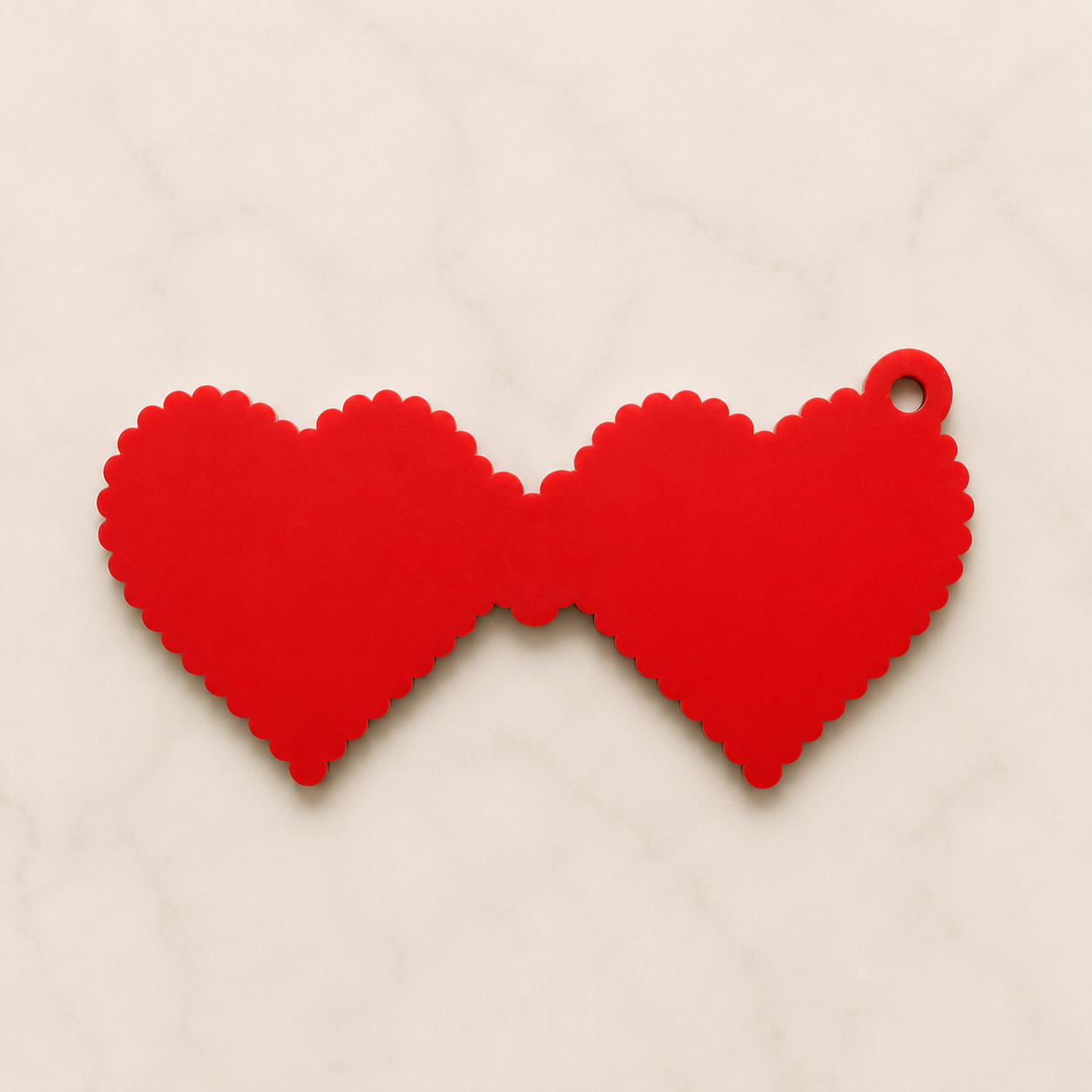 Heart Glasses Personalized Name Bag Tag