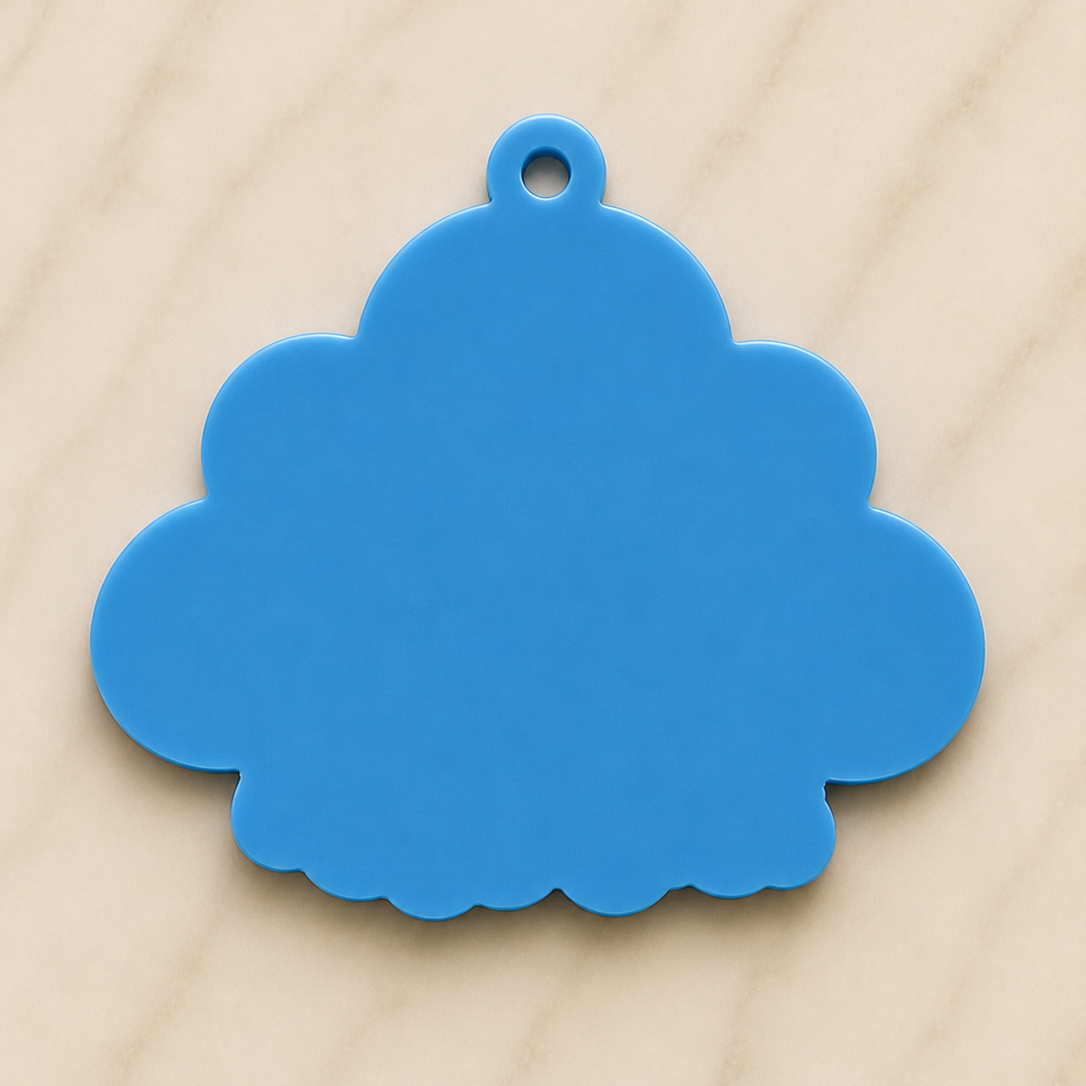 Cloud Personalized Name Bag Tag